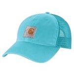 Carhartt Men’s Canvas Mesh-Back Cap, Glass Blue