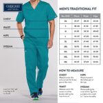 Medical Cargo Pants for Men Workwear Originals, Zipper Fly Scrubs for Men 4000, L, Galaxy Blue