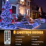 Hezbjiti Christmas String Lights Outdoor, 1000 LED 394ft 8 Lighting Modes Christmas Fairy Lights with Remote and Timer for Home, Birthday, Wedding, Party, Tree Decorations (1000 LED, Blue)