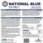 National Blue Ice Melt 20lb Bucket – Fast Acting Ice Melter – Pet, Plant and Concrete Friendly, Environmentally Safe – Free of Magnesium Chloride – Melts to -15°F