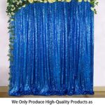 Blue Sequin-Backdrop-Curtain 2Panels 5FTx10FT Glitter Wedding Backdrop Photography Backdrop Shimmer Curtains Payette Sequin Backdrop Royal Blue Sequin Fabric Backdrop Background