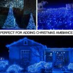 suddus Blue LED Christmas Lights Outdoor?200led 66ft Battery Operated Fairy Lights Indoor, Twinkle Lights for Bedroom, Halloween, Backyard, Tree, Dorm, Patio, Tapestry, Garden, Party