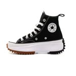 Converse Run Star Hike Hi Sneakers, Black/White/Gum, 12.5 US Women/11 US Men