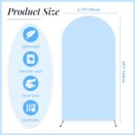 Arch Backdrop Cover, 6FT Wedding Arch Cover Spandex Fitted Arch Covers Stretchy Cardboard Chiara Wall Backdrop Stand Fabric – Blue Arch Backdrop Panels for Birthday Party Baby Shower Banquet Decor