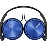 Sony MDR-ZX310AP ZX Series Wired On Ear Headphones with mic, Blue, 1 x 1 x 1 inche