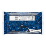 HERSHEY’S KISSES Dark Blue Foils Milk Chocolate Candy, Individually Wrapped, Gluten Free, 66.67 oz Bulk Bag (Approximately 400 Pieces)