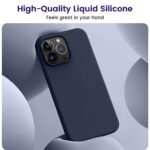 OTOFLY Compatible with iPhone 15 Pro Case, Silicone Shockproof Slim Thin Phone Case for iPhone 15 Pro(6.1 inch), (Midnight Blue)