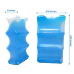Healthy Packers Ice Packs for Coolers | Can Coolers | Breastmilk Cooler Ice Pack | Long-Lasting Reusable Ice Packs (6 Can – 4 Pack)