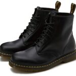 Dr. Martens, 1460 Original 8-Eye Leather Boot for Men and Women, Black Smooth, 13 US Women/12 US Men