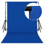Blue Backgrounds for Photography, 10 x 12 ft Polyester Chromakey Backdrop Cloth, Collapsible Solid Color Background for Photo Shooting, Streaming Live, Video Studio