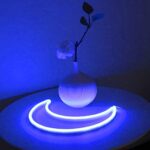 LED Blue Moon Neon Light, Cute Neon Moon Sign,Christmas Room Decor Battery or USB Powered 5V Art LED Decorative Lights Night Lights Indoor for Home, Bedroom, Office,Dorm,Party (Blue Moon)