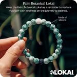 Lokai Silicone Beaded Bracelet for Women & Men, Botanical Palm – Large, 7 Inch Circumference – Silicone Jewelry Fashion Bracelet Slides-On for Comfortable Fit