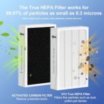 Classic 400 Series HEPA Particle Filter Replacement Compatible with Blueair 400 Series Air Cleaner Purifier, for 400PF, 401, 401PF, 410B, 402, 403, 405, 410 450E, 455 and 455EB, 2 Pack