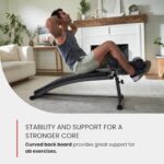Finer Form Gym-Quality Sit Up Bench with Reverse Crunch Handle – Solid Ab Workout Equipment for Your Home Gym. More Effective than an Ab Machine or Ab Roller. Get Abdominal Gym Equipment Right in Your Home.