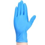 TITANflex Heavy-Duty Blue Disposable Nitrile Gloves, Small, Box of 100, 6-mil, Fully Textured, Powder-Free, Latex-Free