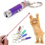 WNZQK 6 PCS Cat Toys Laser Pointer Mini Keychain Laser Pointer LED Flashlight Dog Laser Toy Pet Remote Control Laser (6 Pcs Pack A)