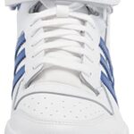 adidas Men’s Forum Mid Sneaker, White/Team Royal Blue/White, 9.5