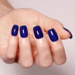 Imtiti Jelly Dark Blue Gel Nail Polish, Sheer Deep Blue UV/LED Soak Off Gel Polish for Nail Art Starter Manicure Salon DIY at Home, 1Pcs 0.5 Fl Oz
