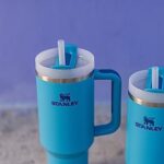 Stanley Quencher H2.0 FlowState Stainless Steel Vacuum Insulated Tumbler with Lid and Straw for Water, Iced Tea or Coffee, Smoothie and More, Pool, 40 oz