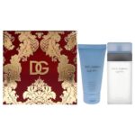 Light Blue Perfumes By Dolce & Gabbana for Women – 2 Pc Gift Set 3.3oz Eau de Toilette Spray, 1.7oz Body Cream