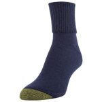 GOLDTOE Women’s Classic Turn Cuff Socks, Multipairs, Grey/Blue Mix (6-Pairs), Medium