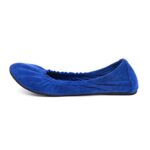 FUNKYMONKEY Women’s Ballet Flats Soft Round Toe Comfortable Shoes (11 M US, Royal Blue)