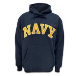 Armed Forces Gear Men’s US Navy Embroidered Pullover Hood – Officially Licensed (Navy, XL)
