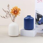 Ceramic Vase for Home Decor,Ceramic Vase, Dried Flower Vase, Living Room Decoration, Flower Arrangement Decoration Shooting Props,The Best Gift (Navy Blue)