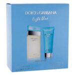 Dolce and Gabbana Light Blue Women 3.4oz EDT Spray, 3.3oz Body Cream 2 Pc Gift Set