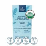 Blue Zones Nicoya – Burbark & Spearmint Flavored Tea Bags – 100% Natural, Organic, and Refreshing – High Micronutrients – Gluten, Caffeine, Sugar-Free – Pack of 20 (1.41 oz/ 40 g)