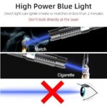 YMKQNJJC Multiple Modes High Power Long Range Blue Light Flashlight with Star Cap