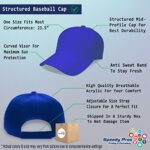 Custom Baseball Cap Lawn Enforcement Agency Embroidery Acrylic Dad Hats for Men & Women Strap Closure Royal Blue Personalized Text Here