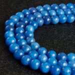 100pcs 8mm Kyanite Beads Natural Gemstone Beads Round Loose Beads for Crafting and Jewelry Making