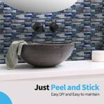 Art3d 10-Sheet Premium Self-Adhesive Kitchen Backsplash Tiles in Marble,30 * 30cm