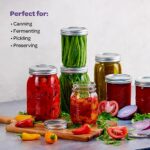 SEWANTA Wide Mouth Mason Jars 32 oz. (12)