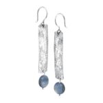 Silpada ‘World Ocean’ Natural Kyanite Rectangular Drop Earrings in Sterling Silver