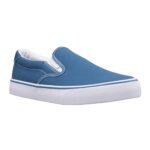 Lugz Men’s Clipper Classic Slip-On Fashion Sneaker, Blue/White, 12 D US