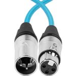 Kondor Blue 18″ 3-Pin XLR Male to 3-Pin XLR Female Audio Cable for On-Camera Mics