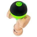 Kendama USA Kaizen Half Split Kendamas Matte Silk Paint & Extras Included (Slime Green)