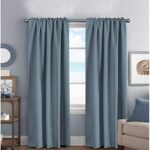 H.VERSAILTEX Blackout Curtains Thermal Insulated Window Treatment Panels Room Darkening Blackout Drapes for Living Room Back Tab/Rod Pocket Bedroom Draperies, 52 x 84 Inch, Stone Blue, 2 Panels