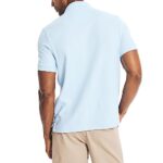 Nautica Men’s Short Sleeve Solid Deck Polo Shirt, Noon Blue, X-Large