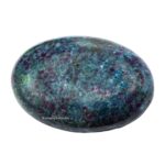 Ruby in Kyanite Palm Stone – Massage Worry Stone for Natural Body Chakra Balancing, Reiki Healing and Crystal Grid