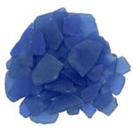 Tumbler Home Sea Glass for Crafts. 12oz Dark Blue Sea Glass Decor. Seaglass Perfect for DIY Sea Glass Jewelry, Earrings, Necklace or Christmas Tree. Beautiful Beach Glass Vase Filler.