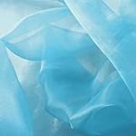Valentina Textile Inc, Sparkle Crystal Sheer Organza Fabric Shiny for Fashion, Crafts, Decorations 60″ Wide (1 Yard, Baby Blue)