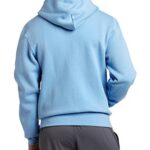Soffe Men’s Training Fleece Zip Hood Sweatshirt, Light Blue, Large