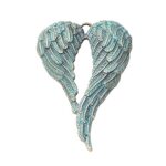 YUUAND Memorial Ornament,Part of My Heart is in Christmas,Memorial Angel Wing Ornament Pendant,Angel Wing Memorial Ornament,Christmas Tree Hanging Pendant