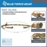 Blue Force Gear GMT Sling, Durable Sling Strap, Double-Locking Sling Buckle Interface – Made in The USA – Black – 34 to 64 Inches Length