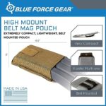 Blue Force Gear High-Position Single MOLLE Belt Mag Pouch – Coyote Brown – Ten-Speed Belt Pouch MOLLE Panel, Snag-Free, Military-Grade 3 x 4.5 Inches