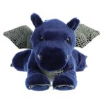 Aurora® Adorable Flopsie™ Sapphire Dragon™ Stuffed Animal – Playful Ease – Timeless Companions – Blue 12 Inches