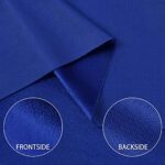 Velvet Fabric by The Yard for Upholstery Projects(Royal Blue,1 Yard)